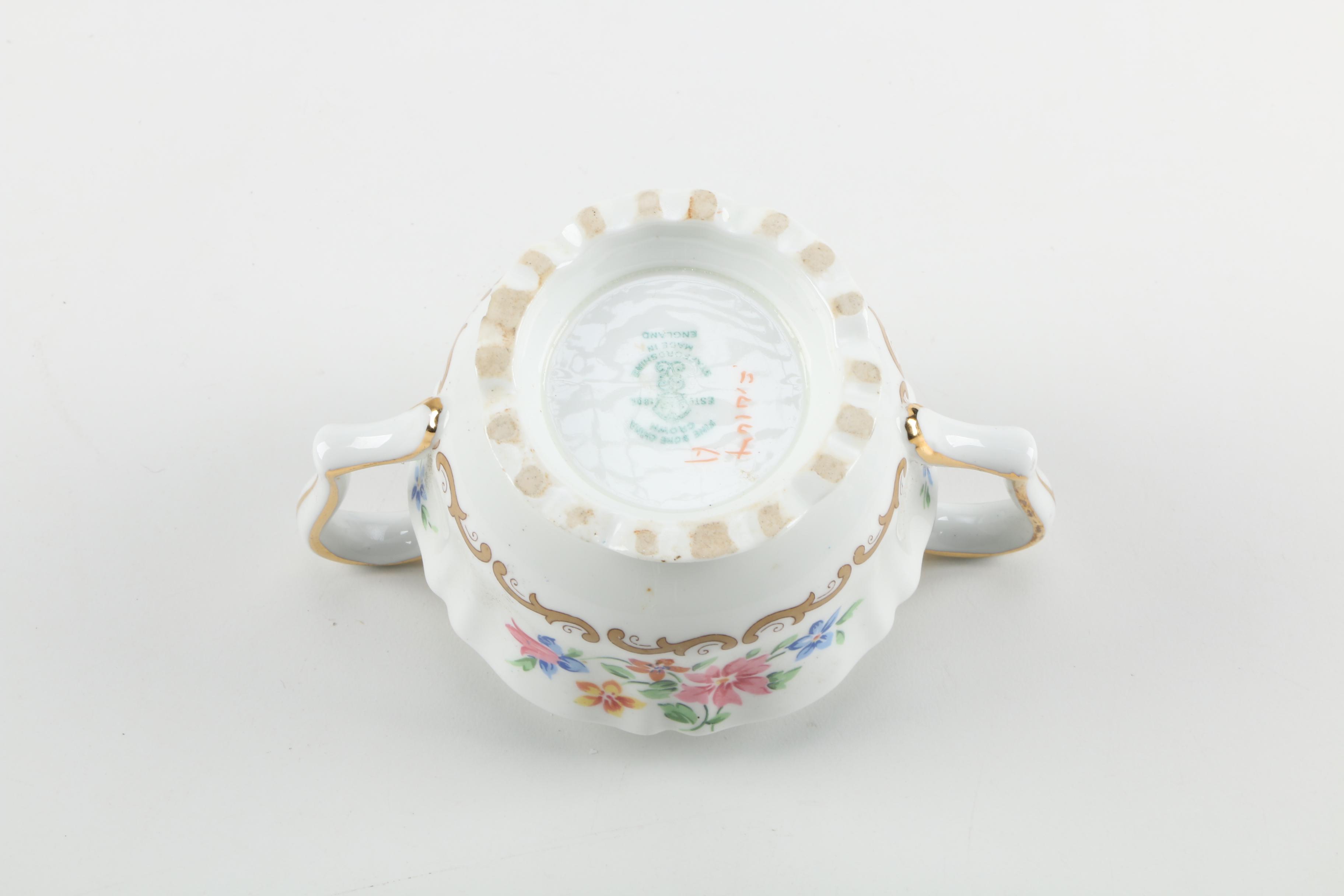 Crown Staffordshire China Teacups and Saucers