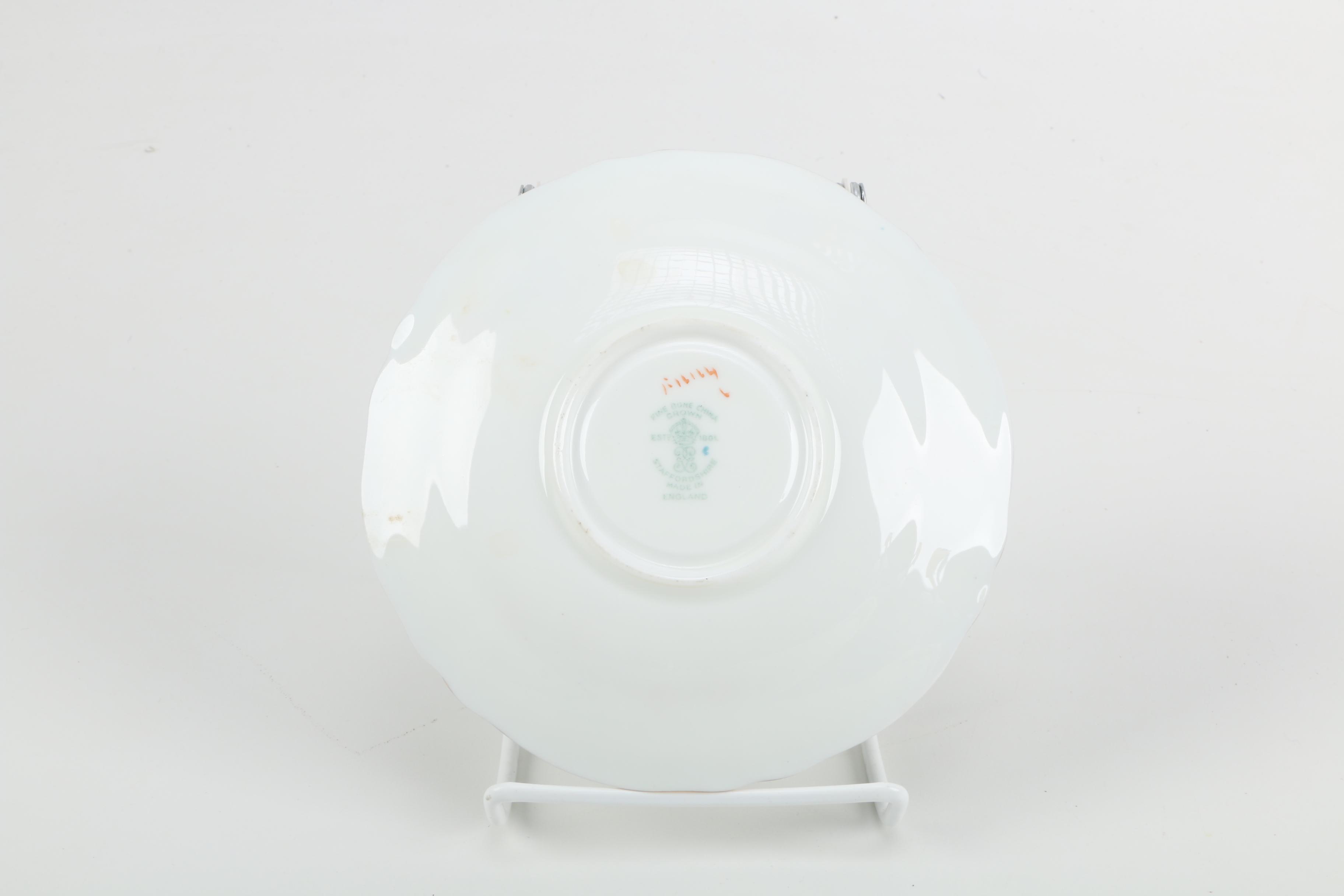 Crown Staffordshire China Teacups and Saucers