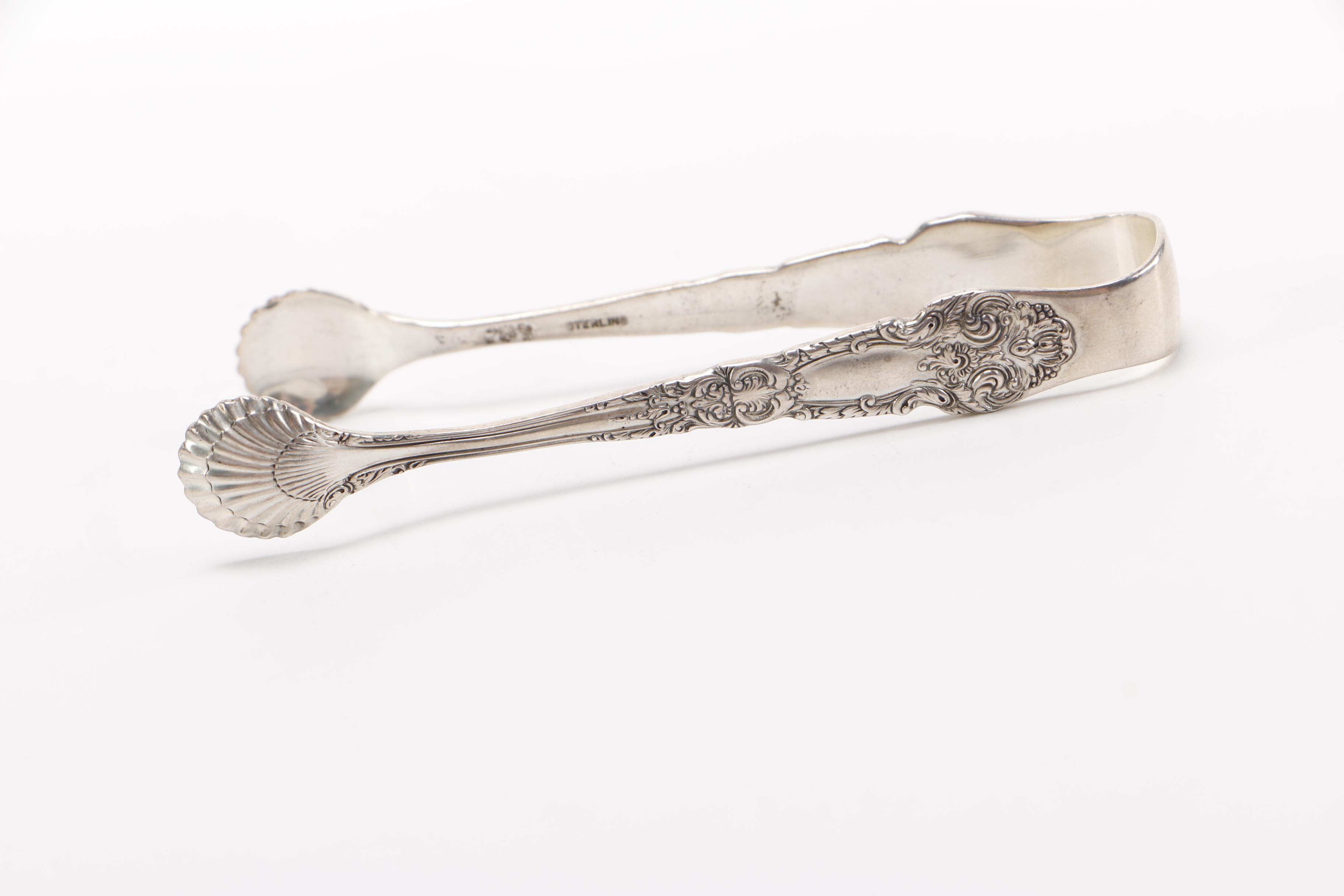 Reed & Barton "French Renaissance" Sterling Sugar Tongs