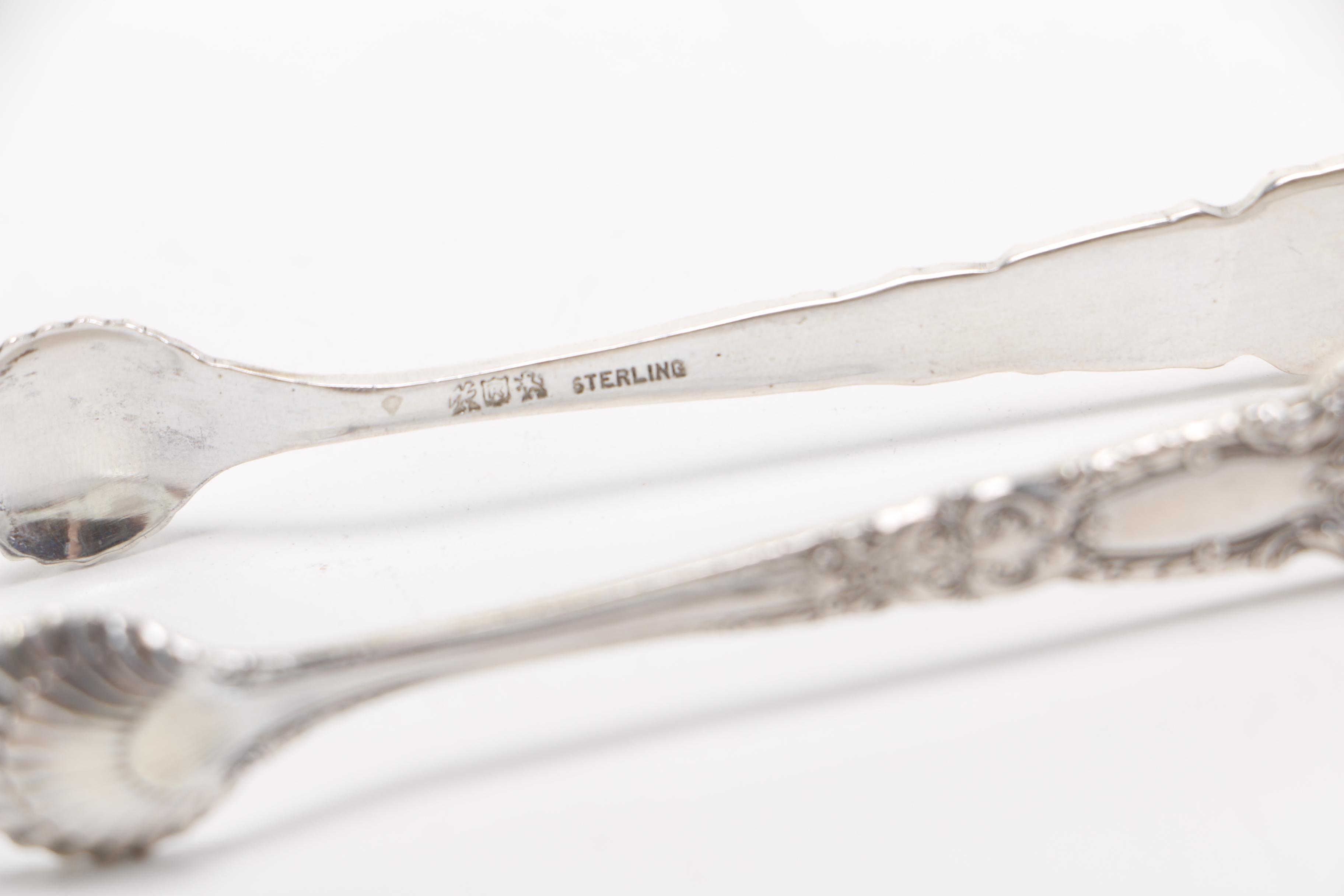 Reed & Barton "French Renaissance" Sterling Sugar Tongs
