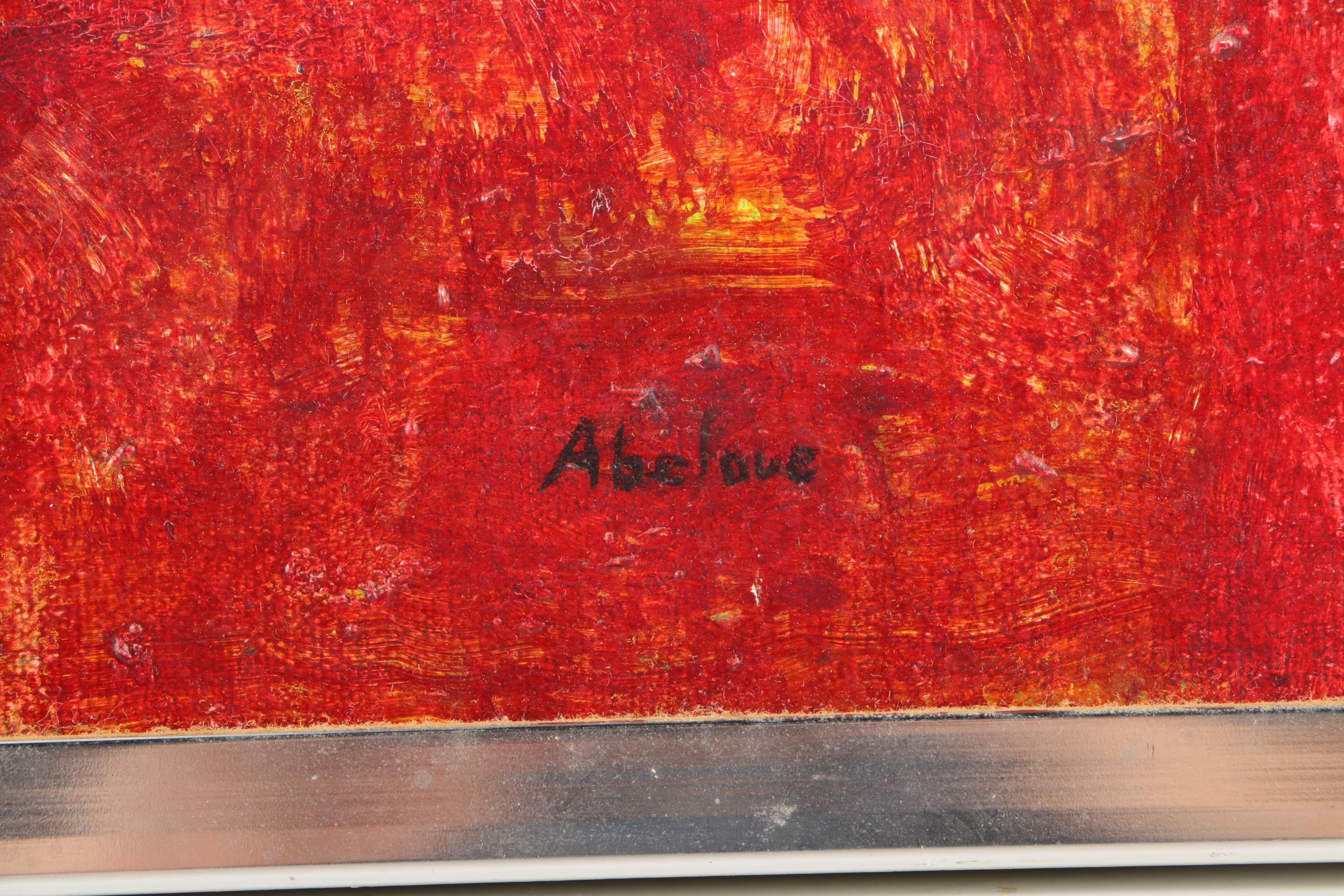 Joan Abelove Oil Painting on Canvas "Nightbridge"