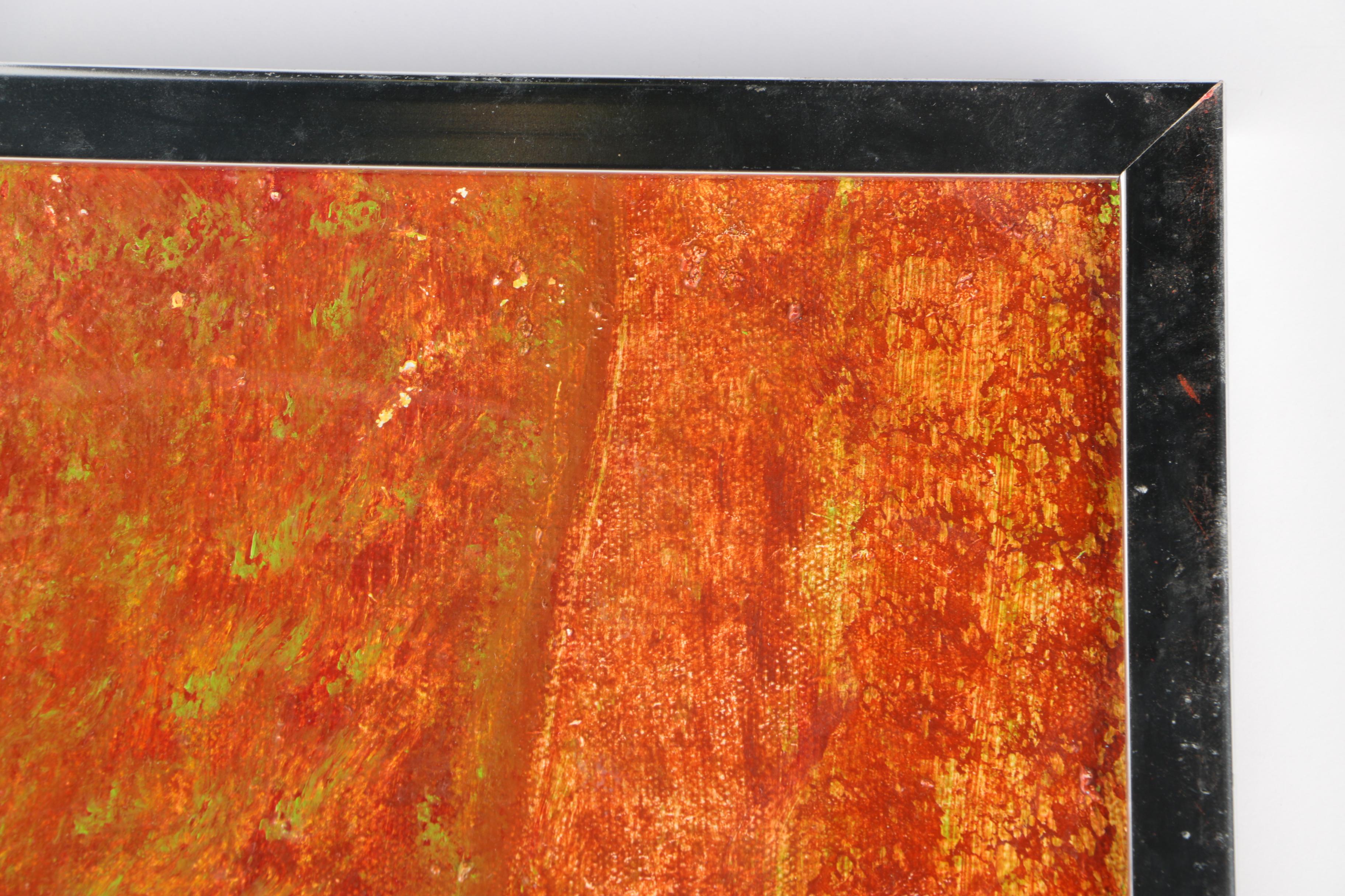 Joan Abelove Oil Painting on Canvas "Nightbridge"