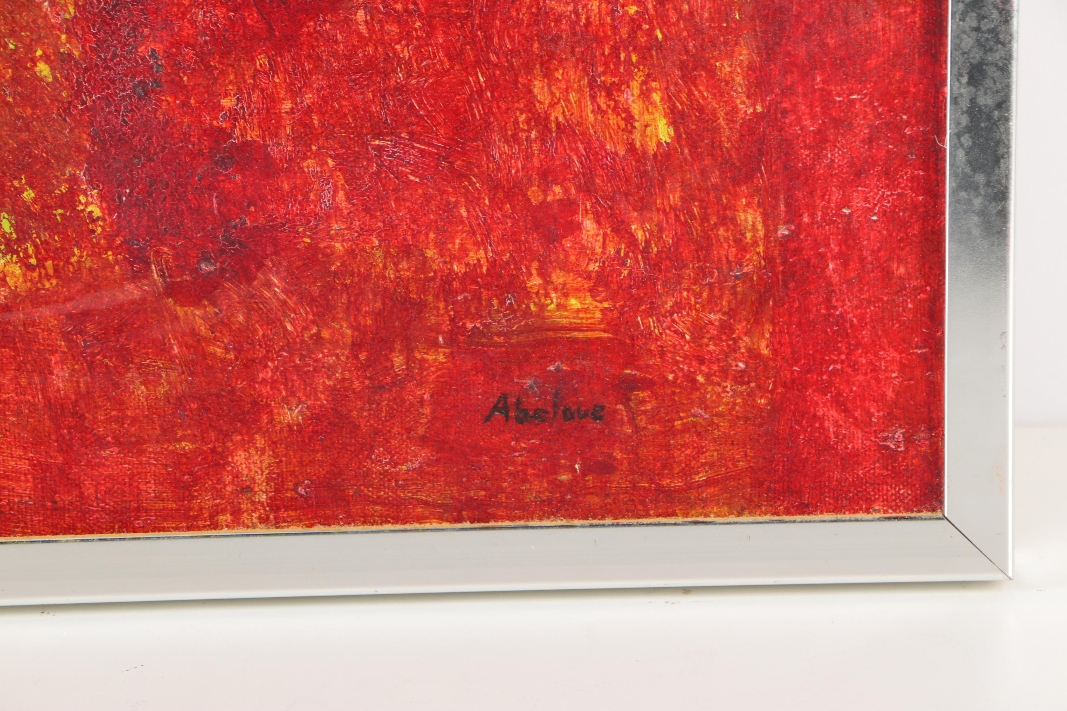 Joan Abelove Oil Painting on Canvas "Nightbridge"