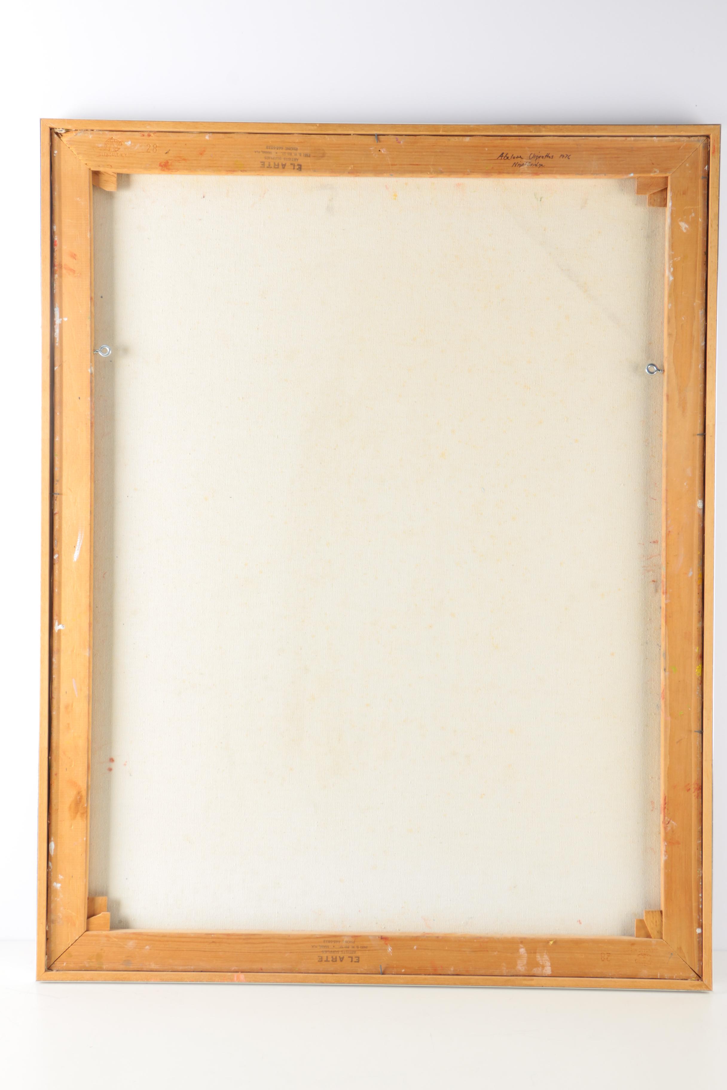 Joan Abelove Oil Painting on Canvas "Nightbridge"