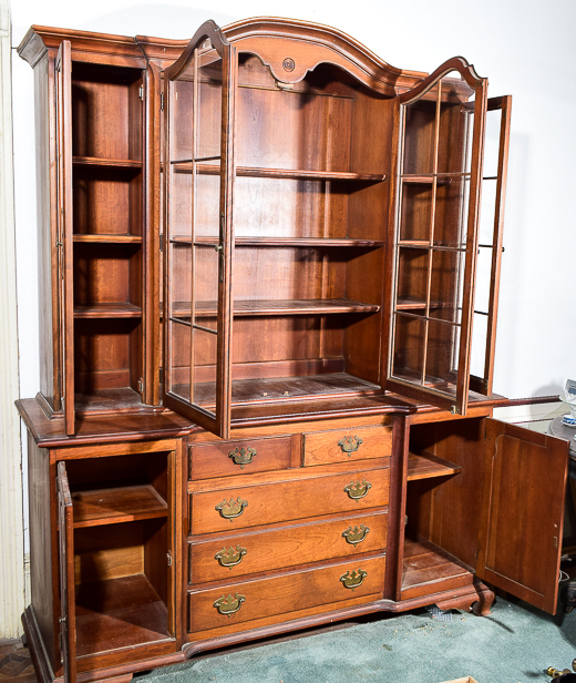 American Tradition Oak China Cabinet