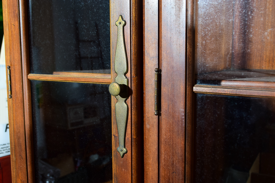 American Tradition Oak China Cabinet