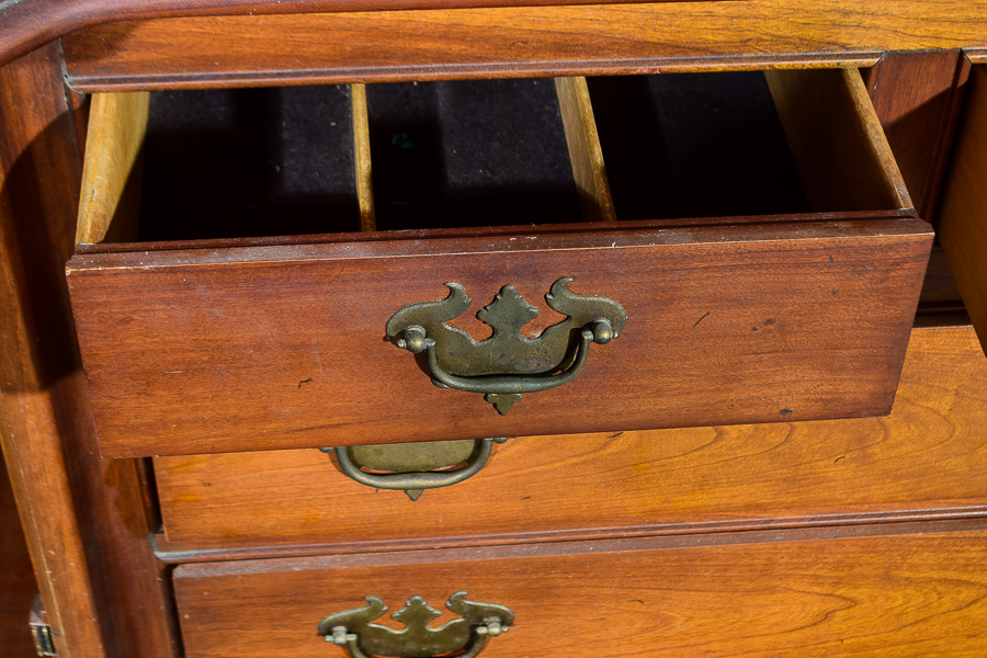 American Tradition Oak China Cabinet