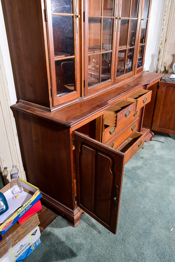 American Tradition Oak China Cabinet