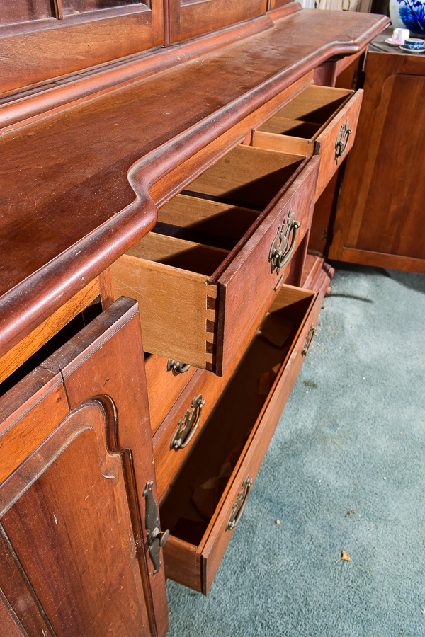 American Tradition Oak China Cabinet