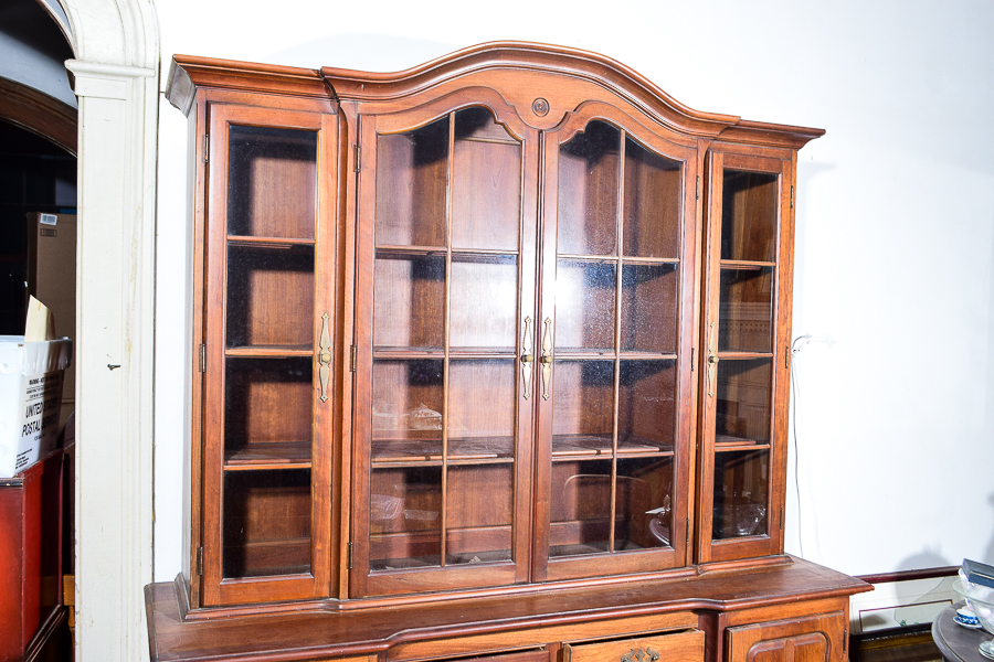 American Tradition Oak China Cabinet