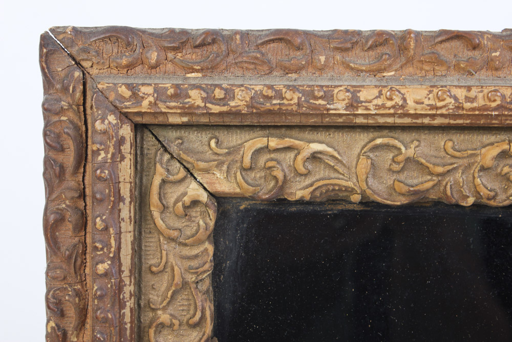 German Reverse Glass Religious Sign