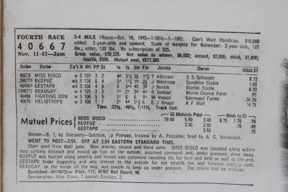 Collection of Three Black and White Photographs of Horse Racing