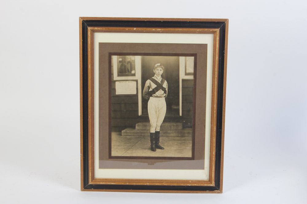 Collection of Three Black and White Photographs of Horse Racing