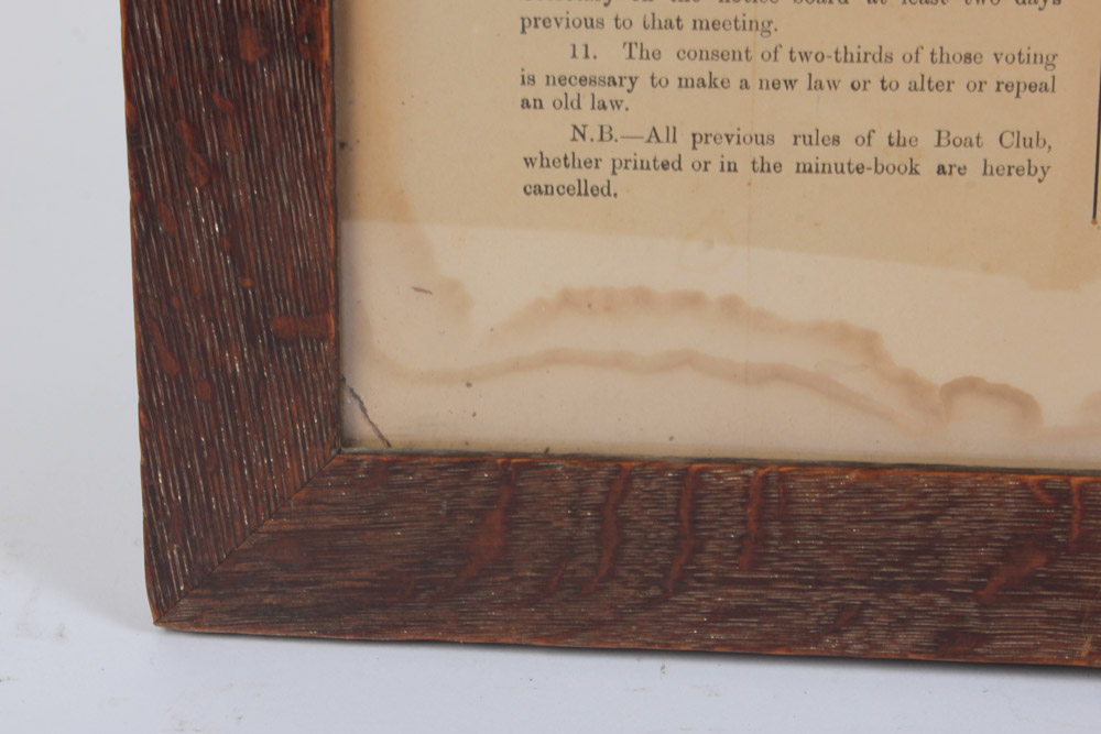 Pembroke College Boat Club Rules and Engraving of Columbia and Yale University Boat Houses