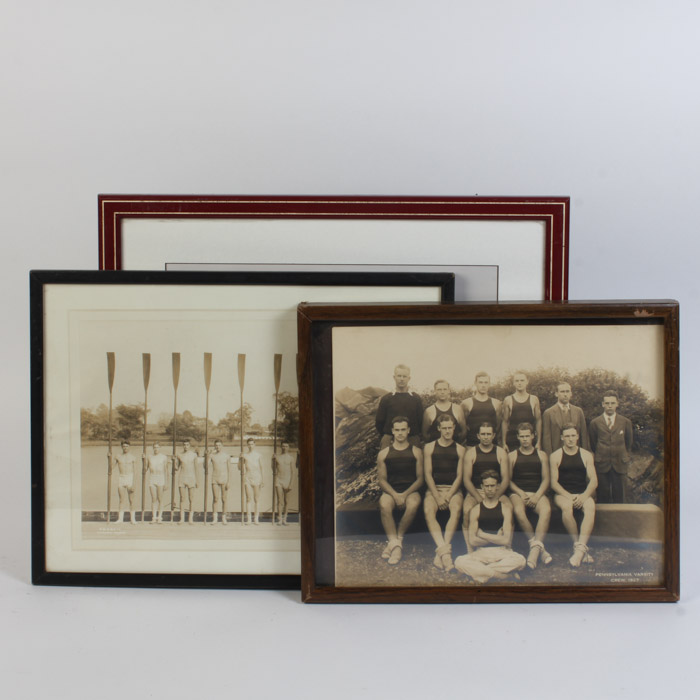 Grouping of Vintage Rowing Photographs