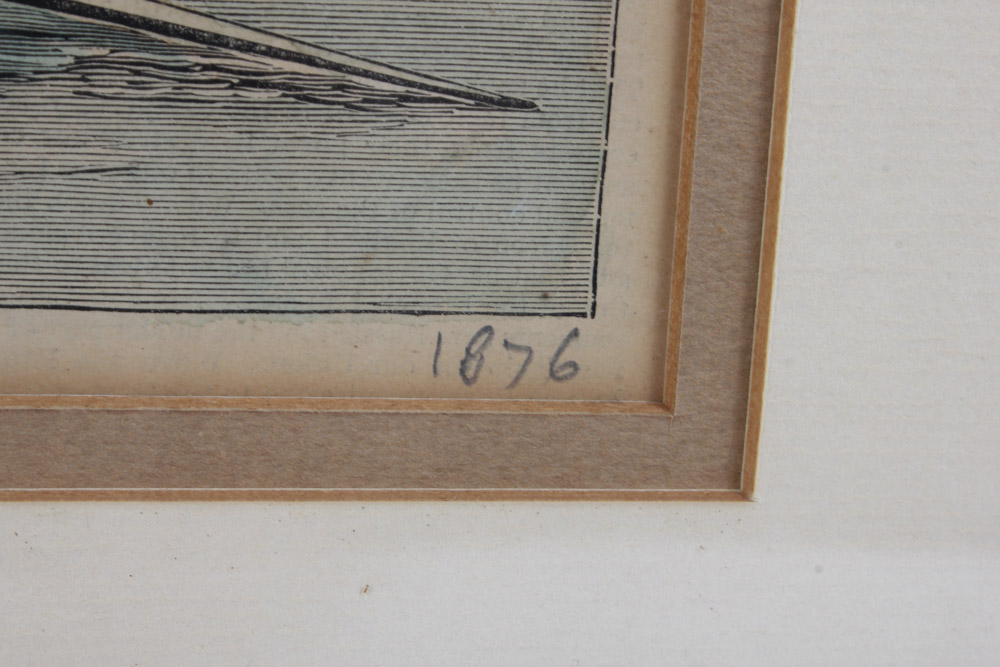 Pembroke College Boat Club Rules and Engraving of Columbia and Yale University Boat Houses