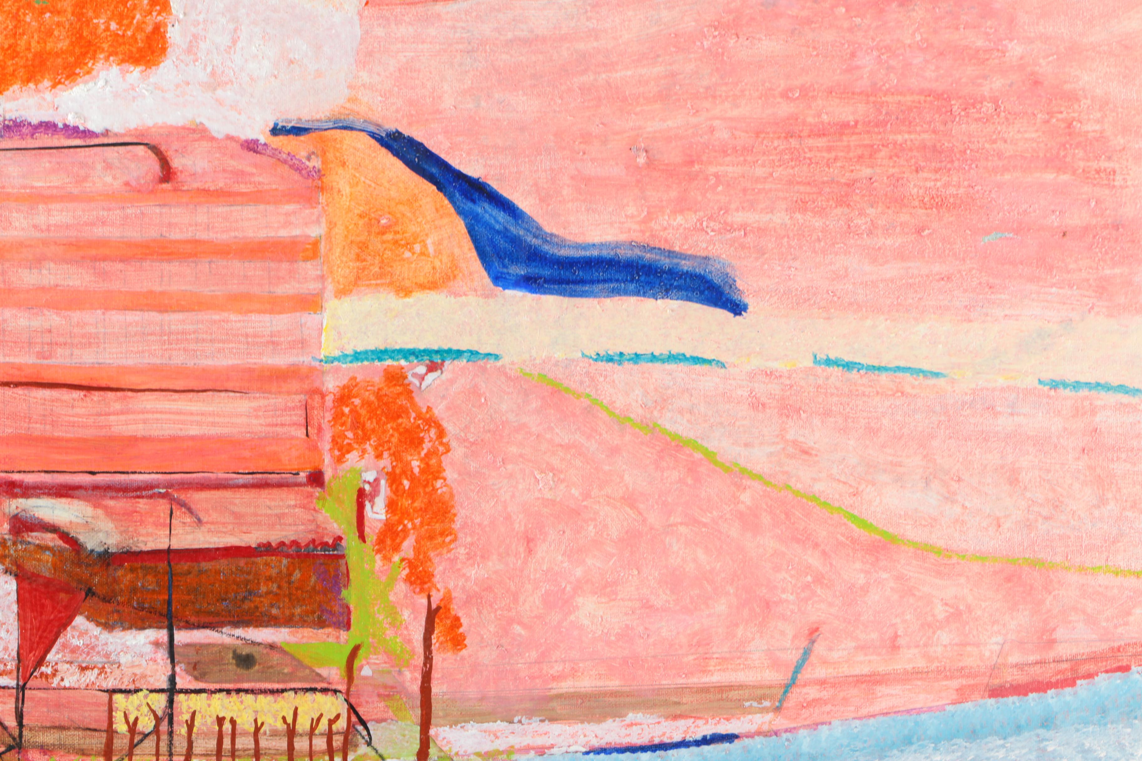 Joan Abelove Oil Painting on Canvas "Vacation Land"