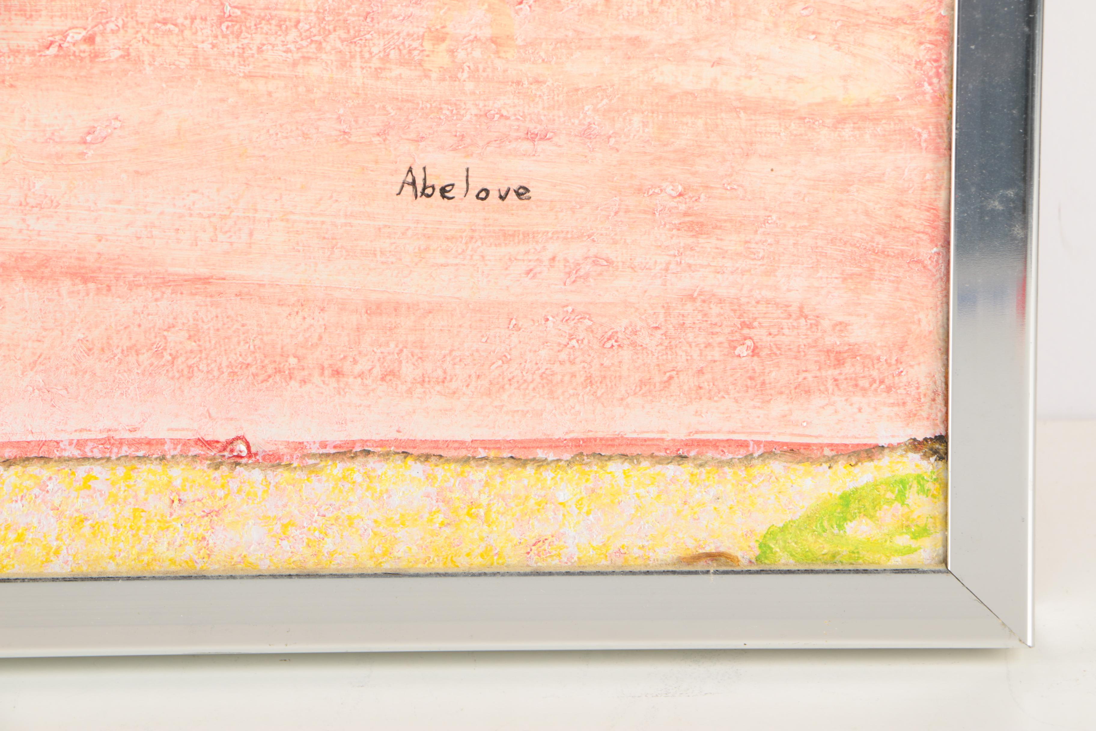 Joan Abelove Oil Painting on Canvas "Vacation Land"