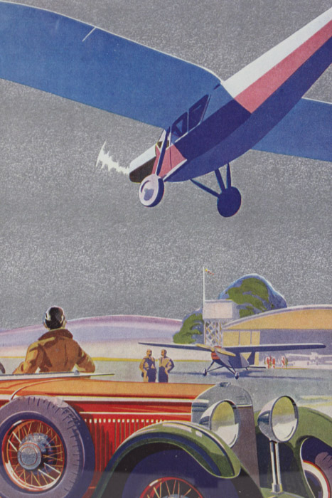 Pair of Giclee Prints After Aviation Themed Art