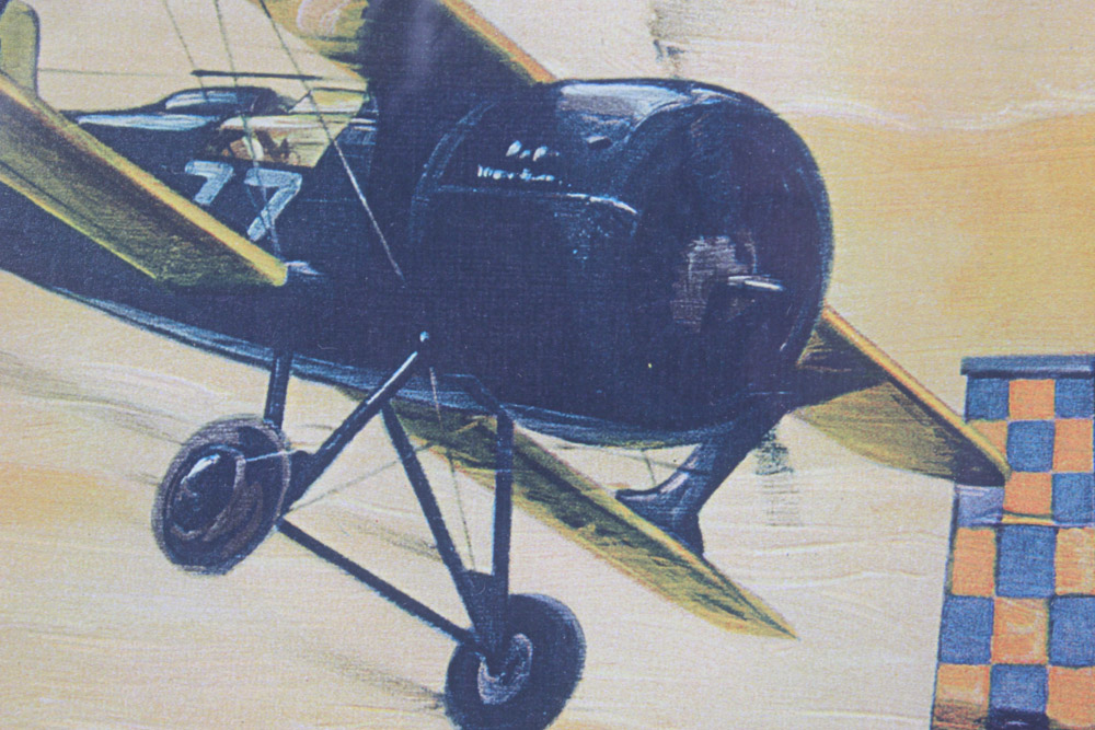 Pair of Giclee Prints After Aviation Themed Art