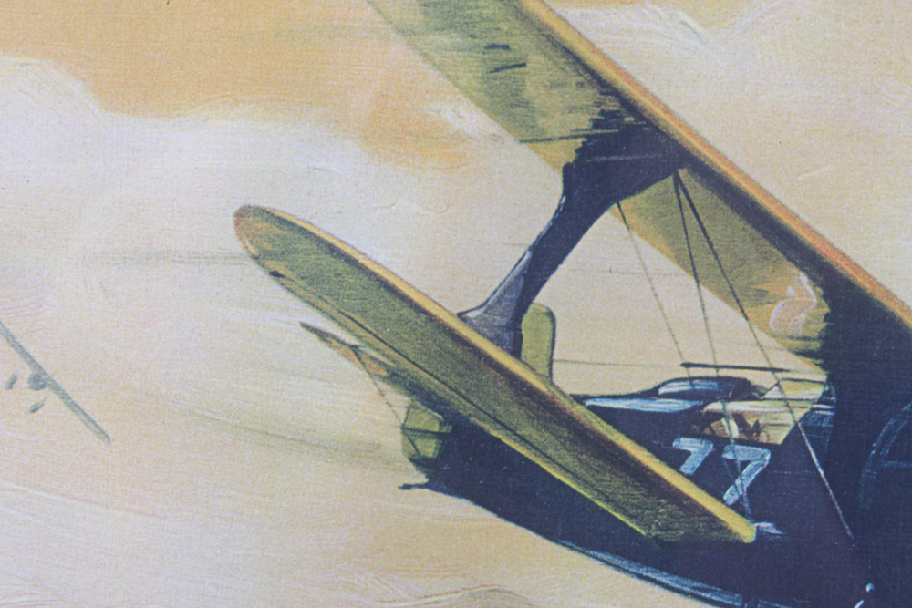 Pair of Giclee Prints After Aviation Themed Art