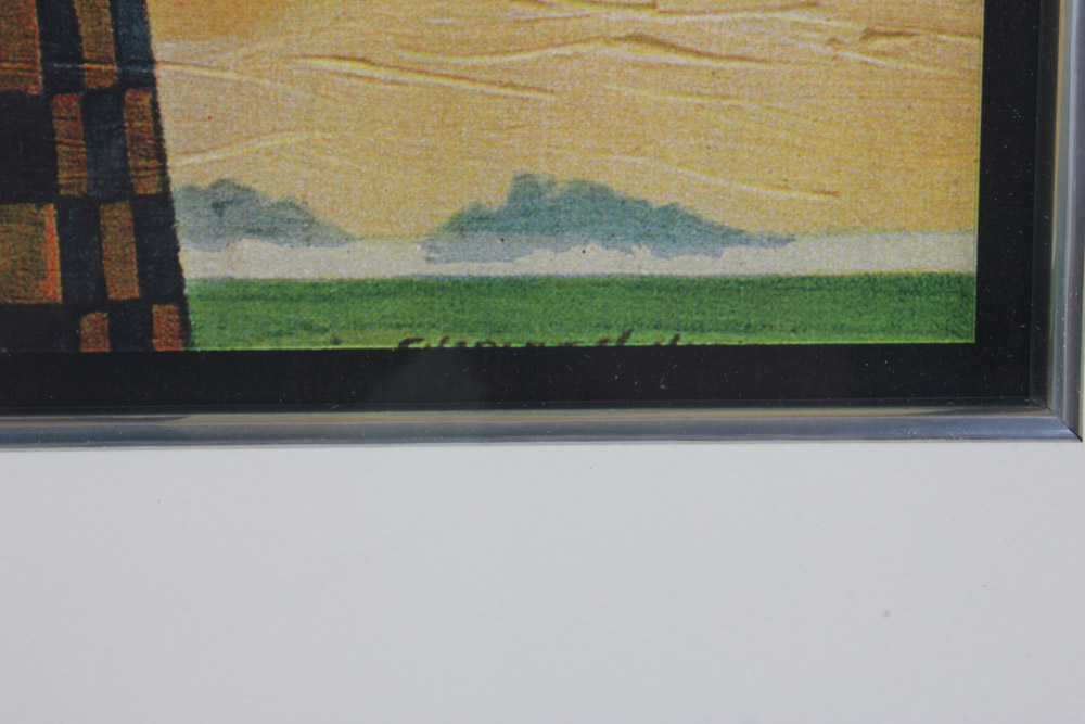 Pair of Giclee Prints After Aviation Themed Art