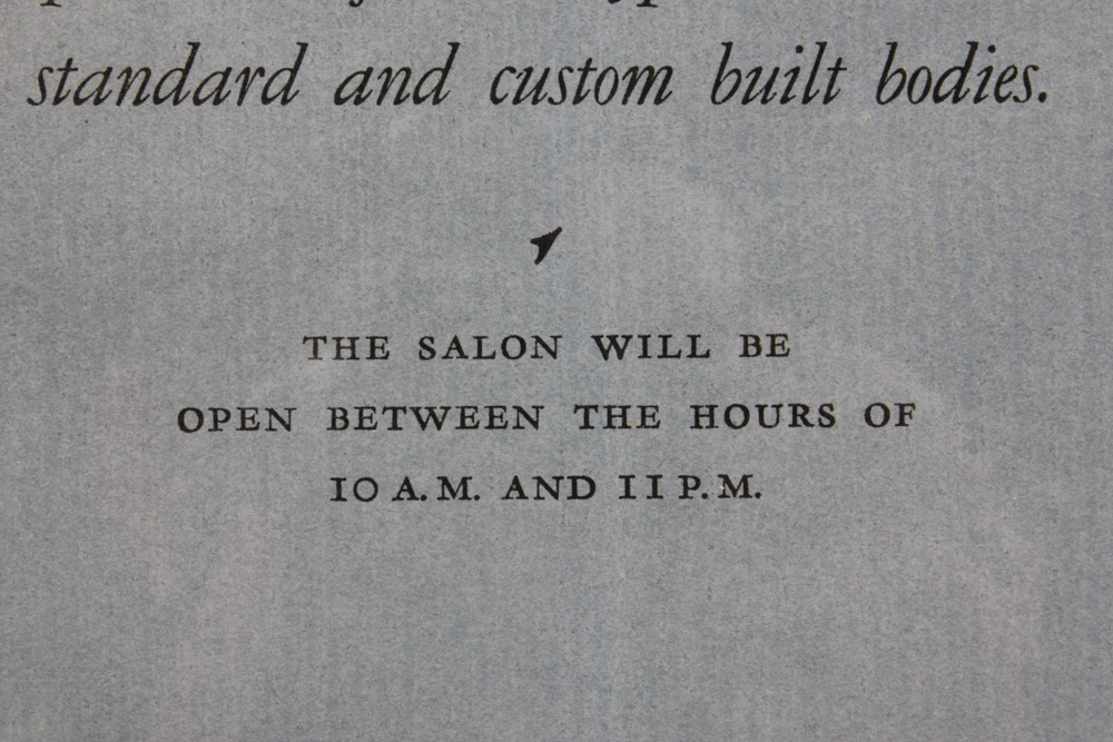 Vintage Ford Motor Company Auto Show Invitation
