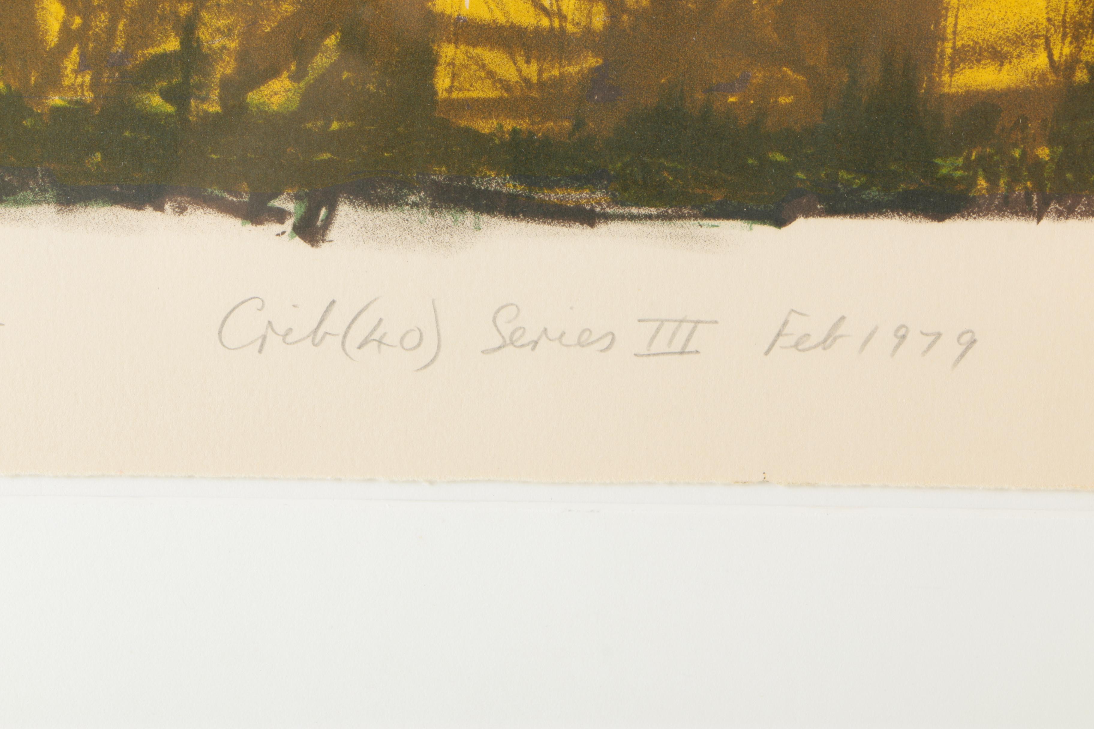 Roy Nicholson Limited Edition Serigraph on Paper "Crib (40) Series III"