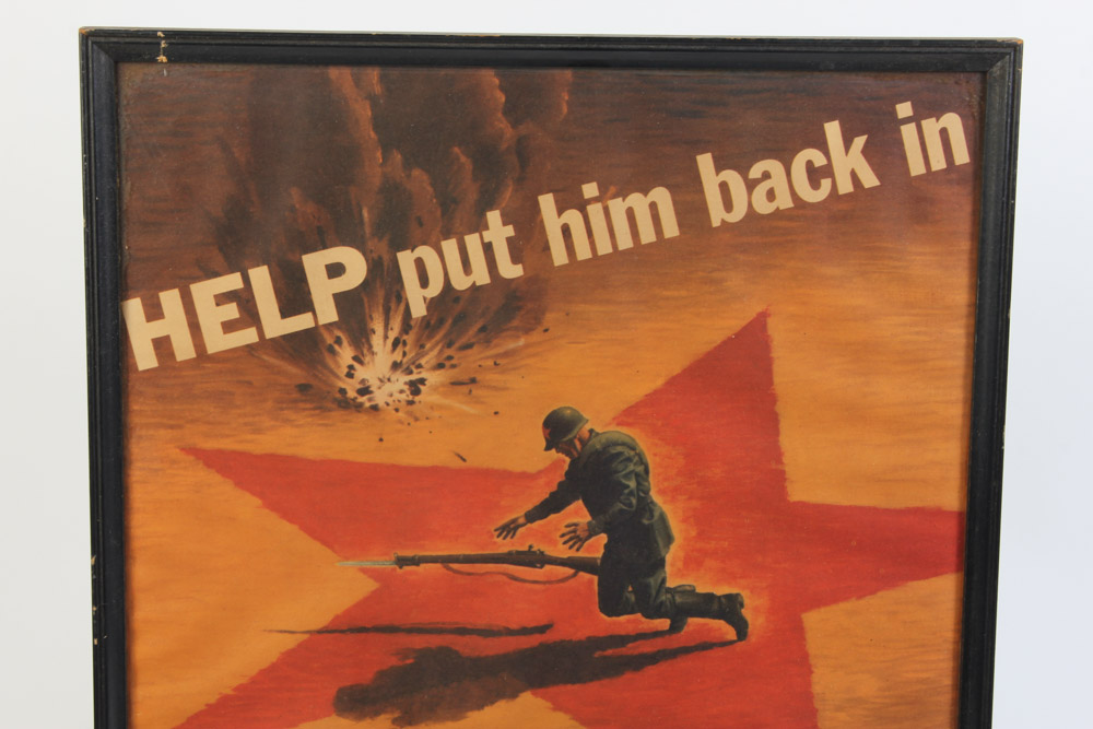 Vintage Offset Lithograph Poster for Russian War Relief Inc.