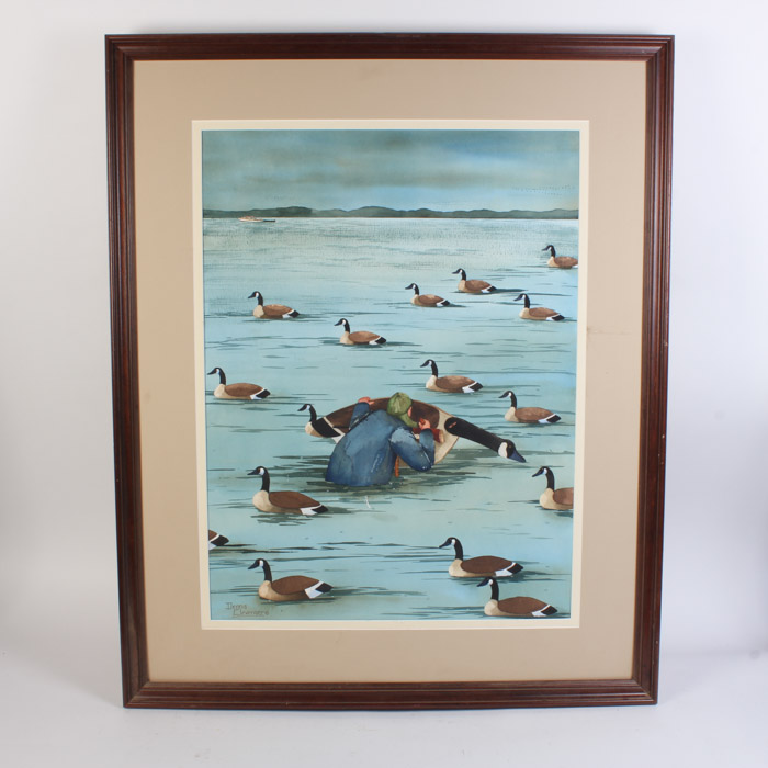 Dennis Clevenger Gouache Painting on Paper