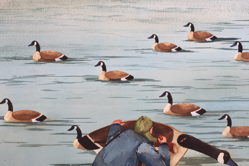 Dennis Clevenger Gouache Painting on Paper