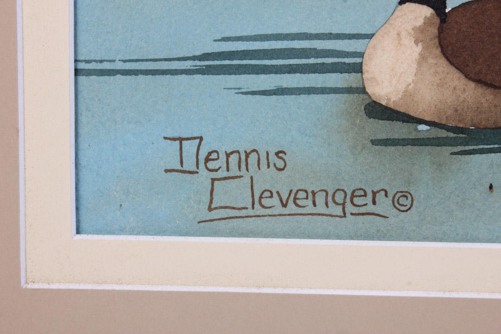 Dennis Clevenger Gouache Painting on Paper