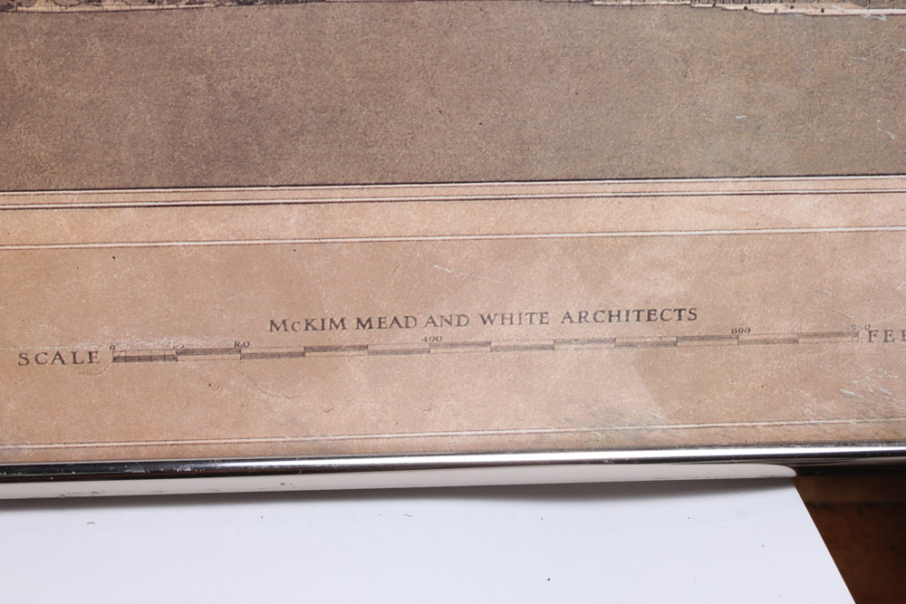 Offset Lithograph After the Plans for the Arlington Memorial Bridge