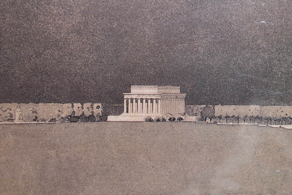Offset Lithograph After the Plans for the Arlington Memorial Bridge