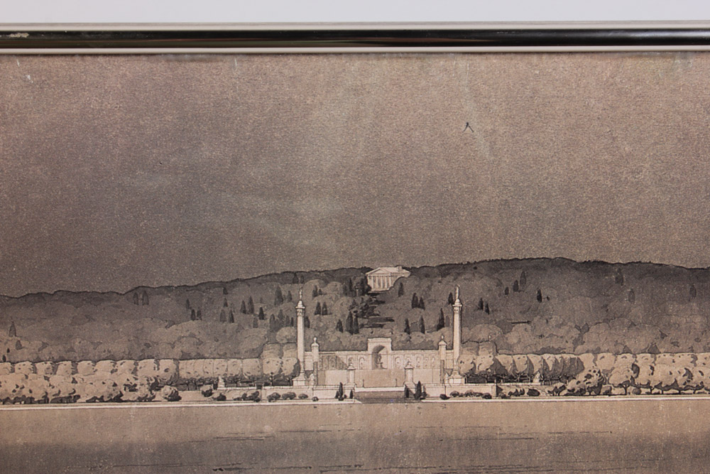 Offset Lithograph After the Plans for the Arlington Memorial Bridge