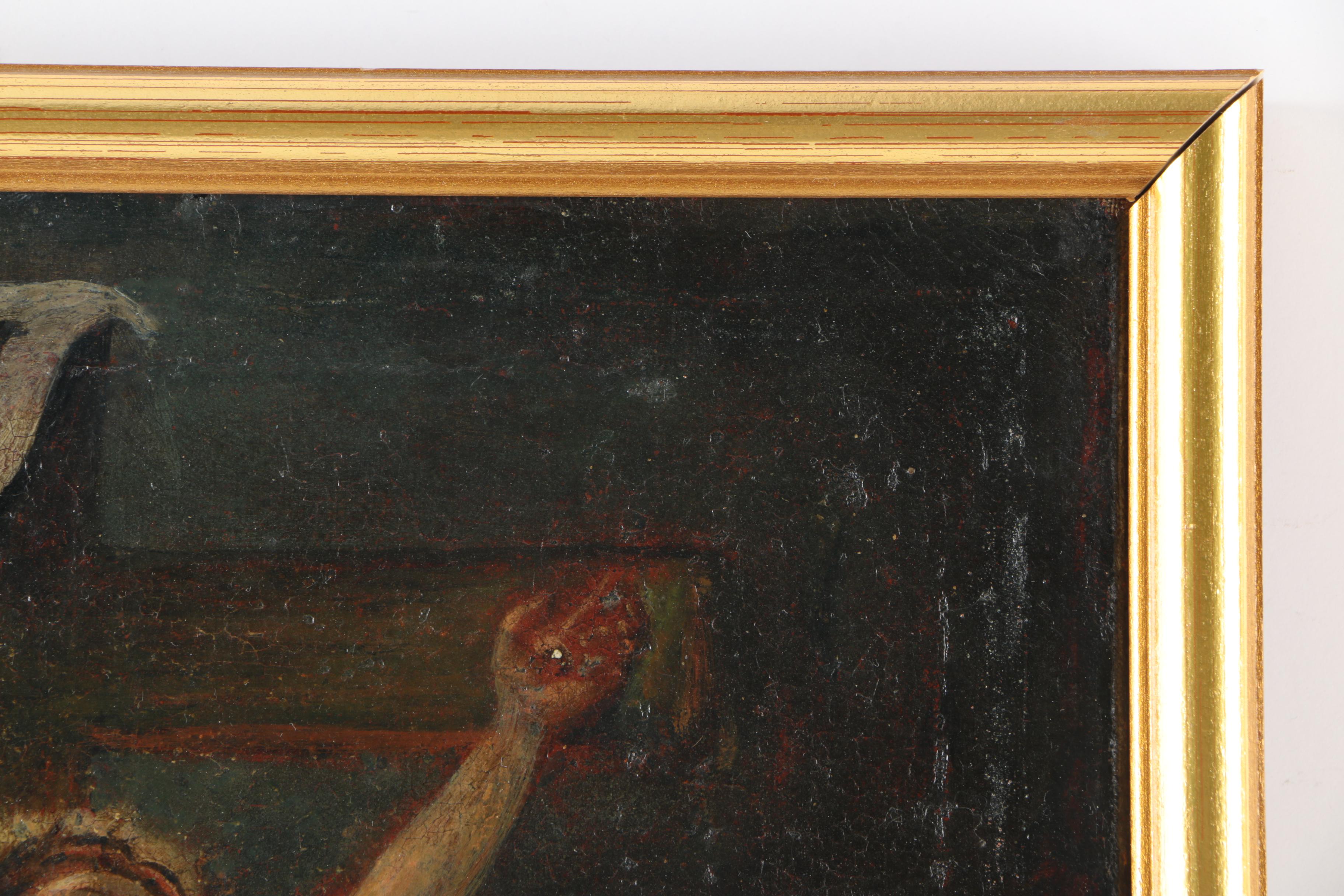 17th - 18th Century Oil Painting on Canvas of the Crucifixion