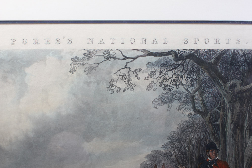 J. Harris Etching with Aquatint "The Meet"