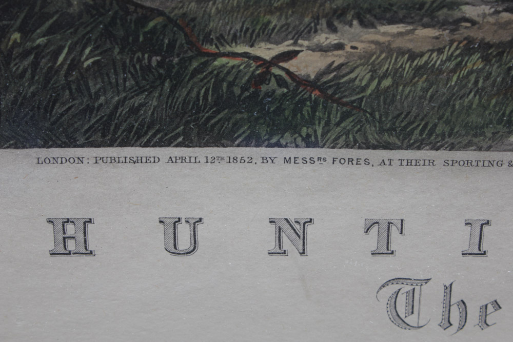 J. Harris Etching with Aquatint "The Meet"