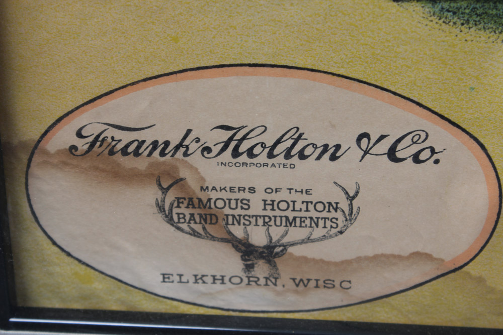 Original Frank Holton & Co. Instrumentals Advertisement Poster