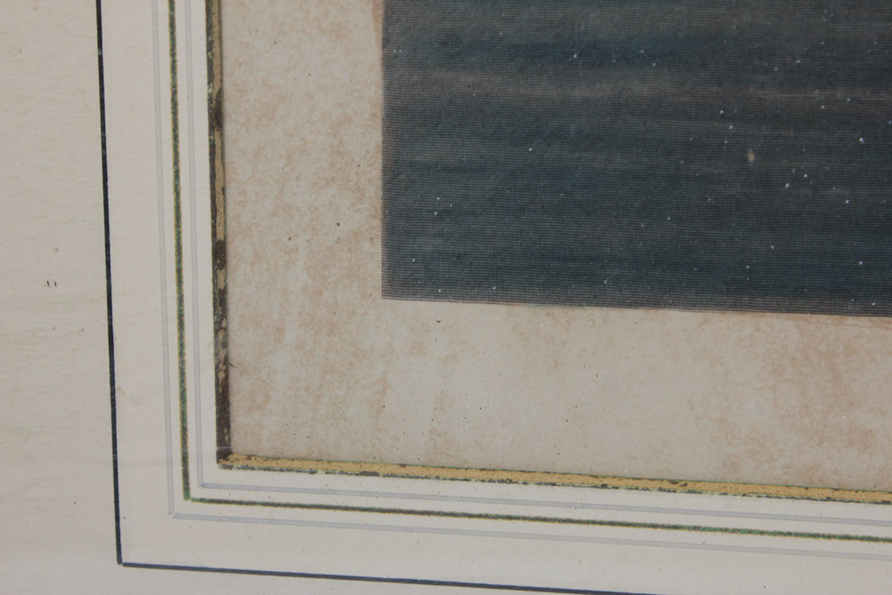 Color Engraving of Rowing Team