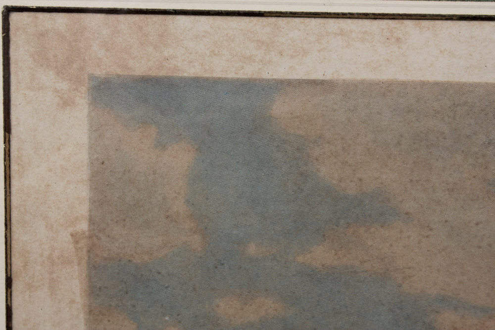 Color Engraving of Rowing Team