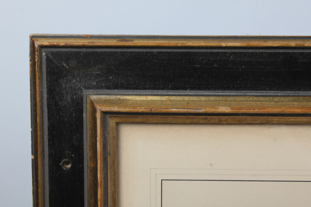 Color Engraving of Rowing Team