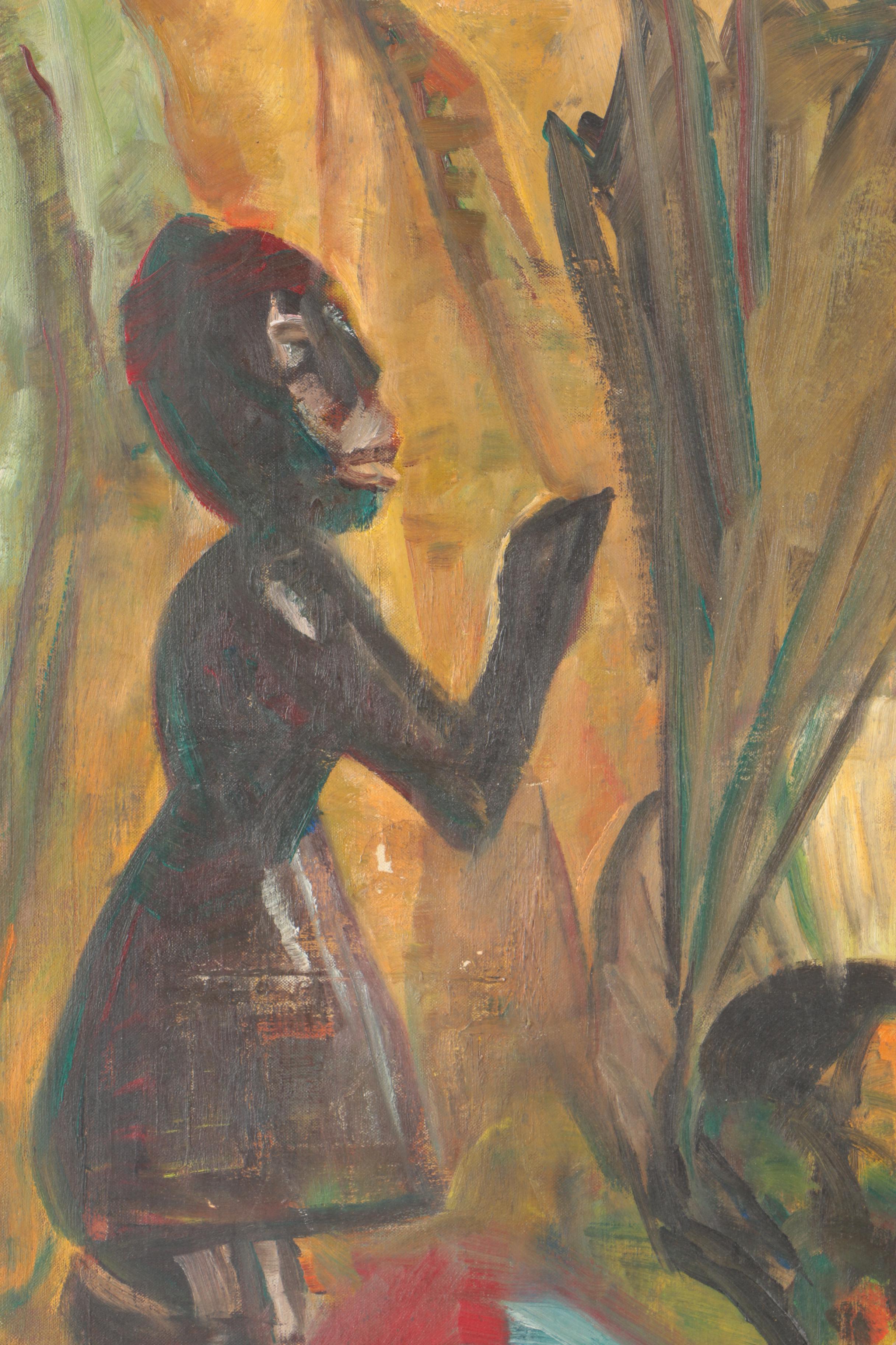 Oil Painting on Canvas of Abstract Composition