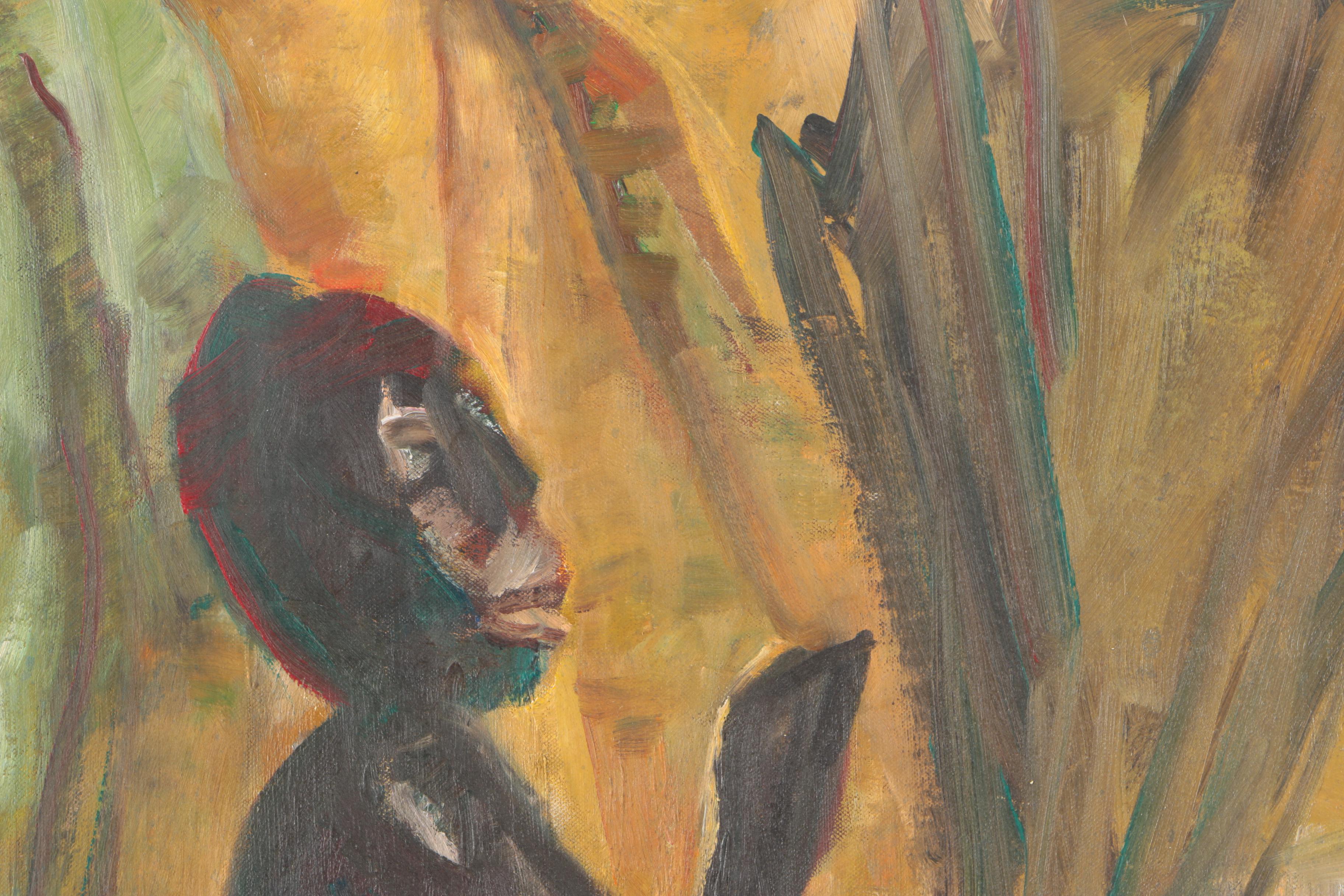 Oil Painting on Canvas of Abstract Composition