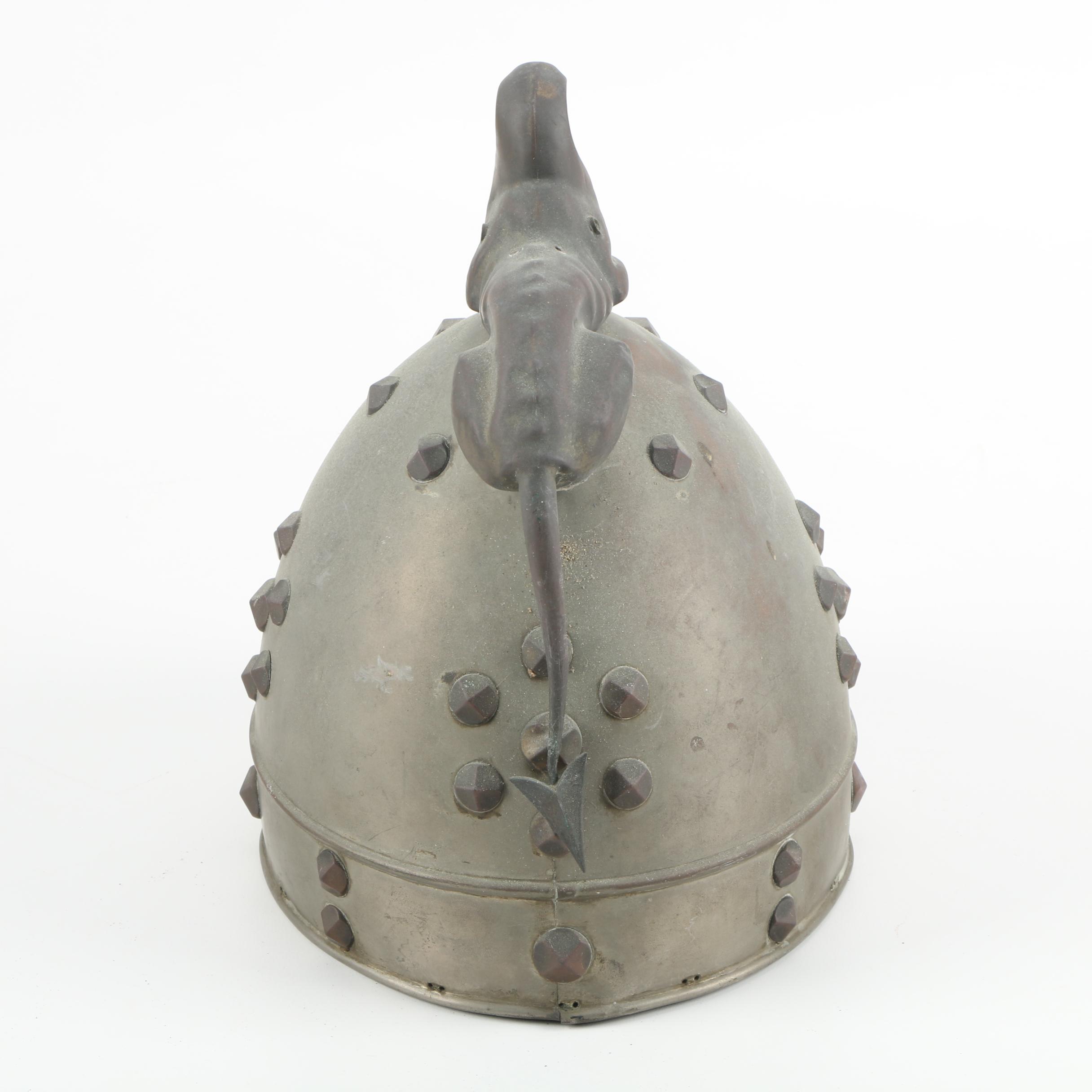 Medieval Style Steel Pot Dragon Helmet