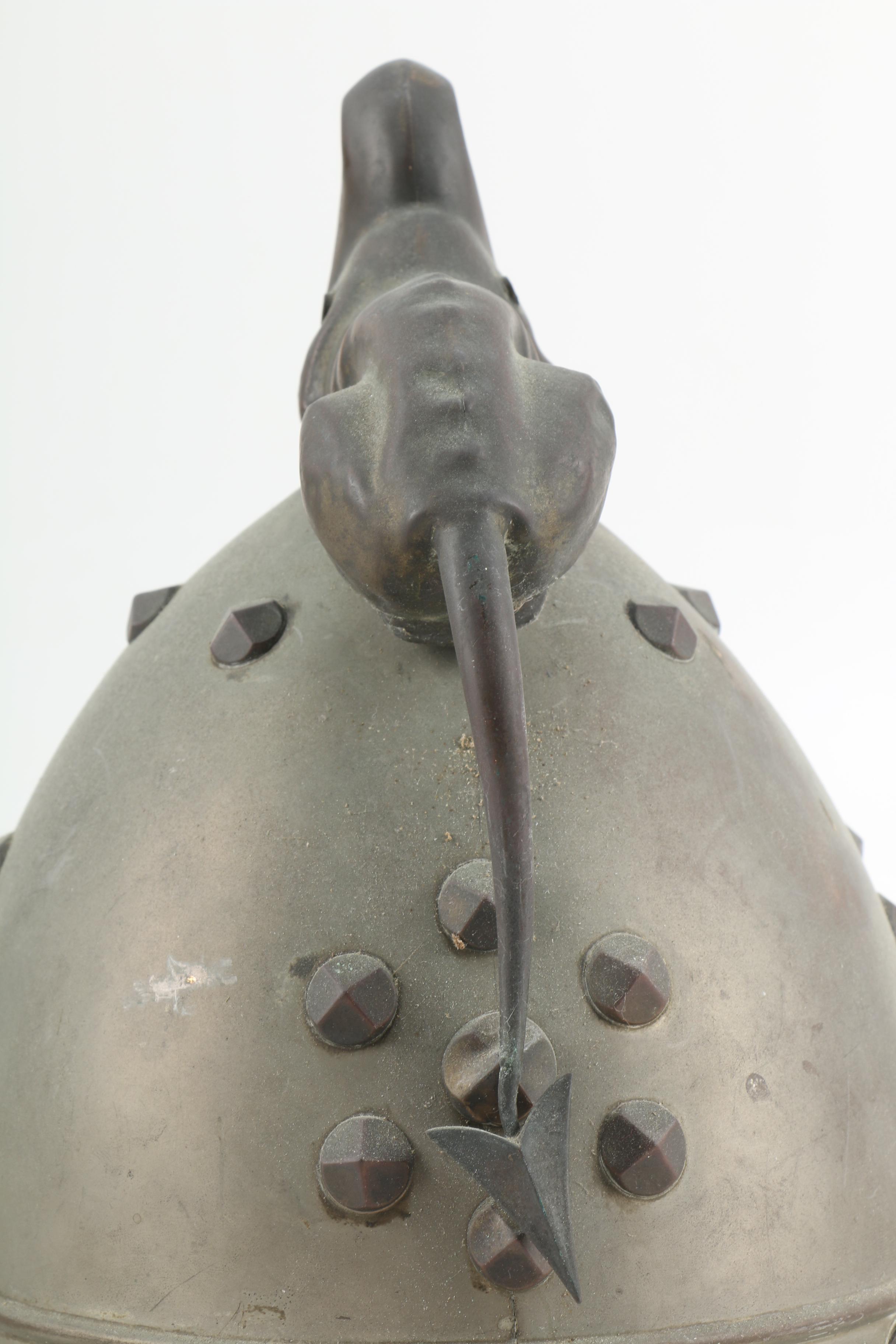 Medieval Style Steel Pot Dragon Helmet