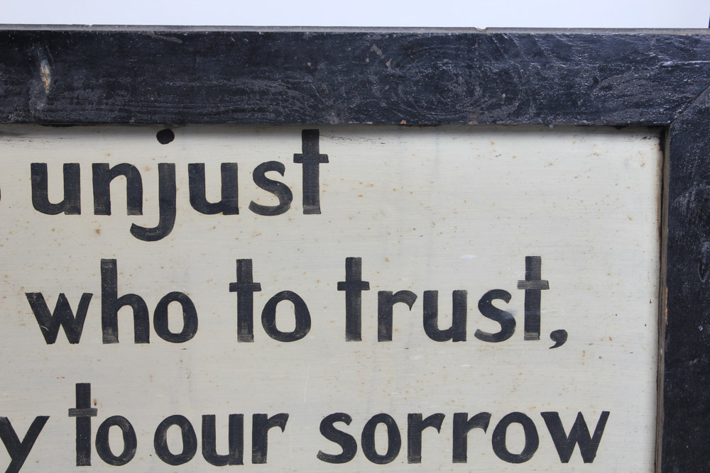 Handpainted Tin Sign