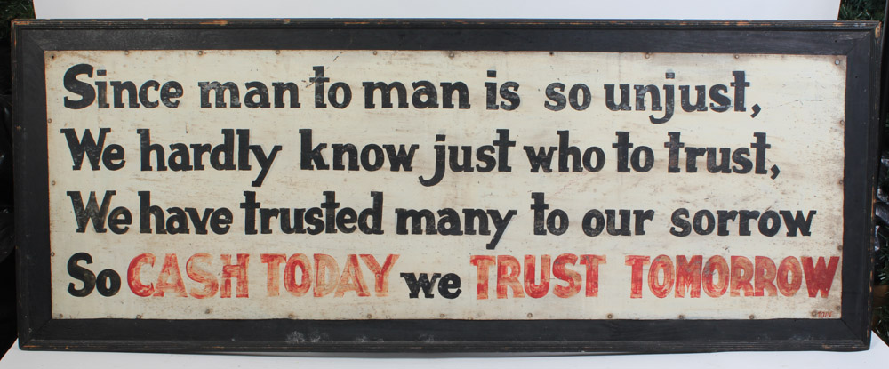 Handpainted Tin Sign