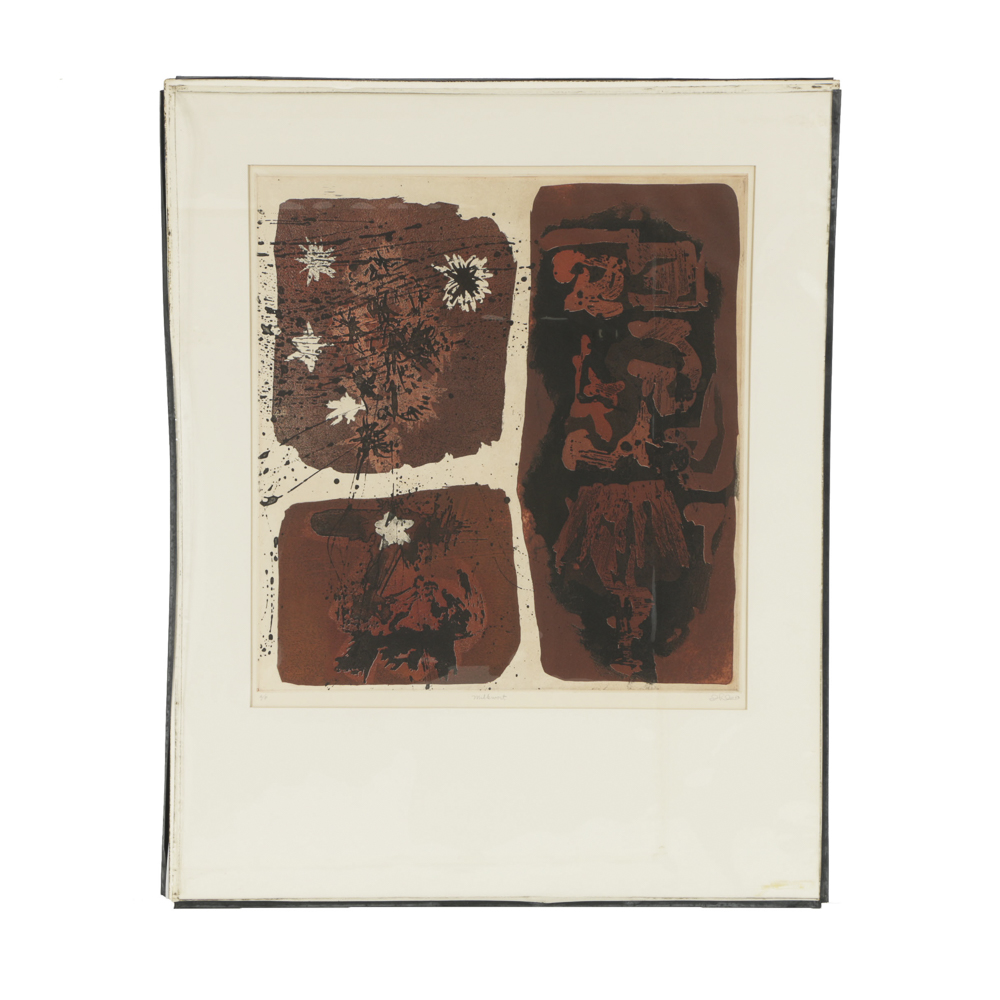 John Ihle Artist's Proof Color Etching on Paper "Milkwort"