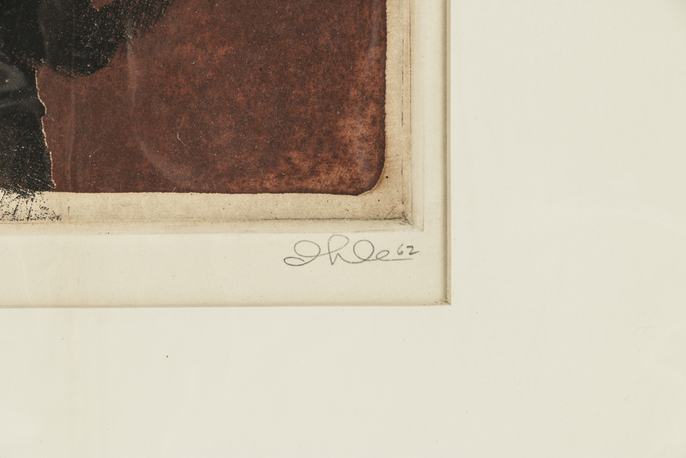 John Ihle Artist's Proof Color Etching on Paper "Milkwort"